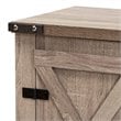 Baxton Studio Wayne Farmhouse Brown Finished Wood 2-Door Shoe Storage Cabinet