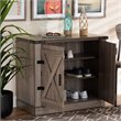 Baxton Studio Wayne Farmhouse Brown Finished Wood 2-Door Shoe Storage Cabinet