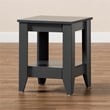 Baxton Studio Audra Grey Finished Wood Living Room End Table