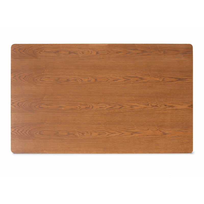 Baxton Studio Faux Leather Upholstered and Brown Finished 5-Piece Dining Set