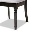 Baxton Studio Grey Fabric Upholstered and Brown Finished Wood 7-Piece Dining Set