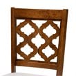 Baxton Studio Grey Fabric Upholstered and Brown Finished Wood 5-Piece Dining Set
