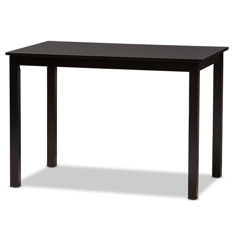 Baxton Studio Sand Fabric Upholstered and Brown Finished Wood 5-Piece Dining Set