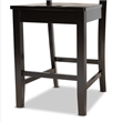 Baxton Studio Dark Brown Finished Wood 2-Piece Counter Stool Set