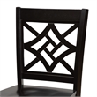 Baxton Studio Dark Brown Finished Wood 2-Piece Counter Stool Set