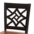 Baxton Studio Two-Tone Brown Finished Wood 2-Piece Counter Stool Set