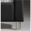 Baxton Studio Carlotta Tufted Faux Leather King Platform Bed in Black