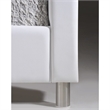 Baxton Studio Carlotta Tufted Faux Leather Full Platform Bed in White