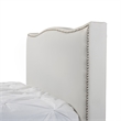 Baxton Studio Battersby Faux Leather Queen Platform Bed in White