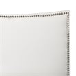 Baxton Studio Battersby Faux Leather Queen Platform Bed in White