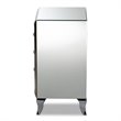 Baxton Studio Pauline Contemporary Glam and Luxe Mirrored 3-Drawer End Table