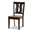 Baxton Studio Mare Brown and Walnut Brown Finished Wood 5-Piece Dining Set