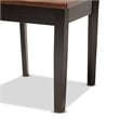 Baxton Studio Mare Brown and Walnut Brown Finished Wood 5-Piece Dining Set