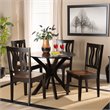 Baxton Studio Mare Brown and Walnut Brown Finished Wood 5-Piece Dining Set