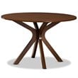 Baxton Studio Grey and Walnut Brown Finished Wood 7-Piece Dining Set