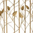 Baxton Studio Glam Brushed Gold Finished Metal and Glass Leaf Accent End Table