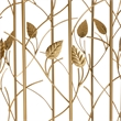 Baxton Studio Glam Brushed Gold Finished Metal and Glass Leaf Accent End Table