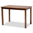 Baxton Studio Zamira Transitional Walnut Brown Finished Wood 5-Piece Dining Set