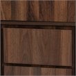 Baxton Studio Neil Brown Finished Wood and Black Finished Metal Storage Cabinet