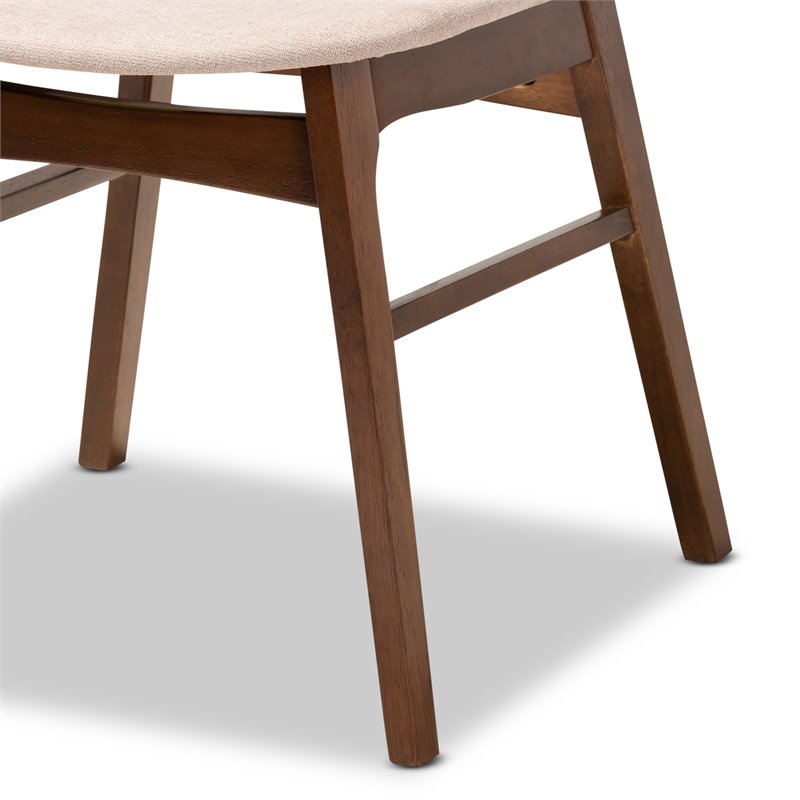 Baxton Studio Pearson Beige Finished Wood 5-Piece Dining Set with Table