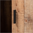 Baxton Studio Mathis Brown Finished Wood and Black Finished Wine Cabinet