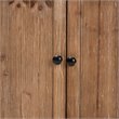 Baxton Studio Glynn White and Oak Brown Finished Wood 2-Door Storage Cabinet