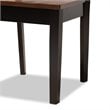 Baxton Studio Liese Two-Tone Brown Finished Wood 5-Piece Dining Set