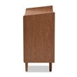 Baxton Studio Halden Brown and Grey Gradient Finished Wood 3-Drawer Chest