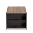 Baxton Studio Thornton Brown and Grey Finished Wood Storage Coffee Table