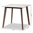 Baxton Studio Kaylee Brown Finished Wood Dining Table