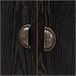 Baxton Studio Denali Brown and Black Finished Wood and Metal Storage Cabinet