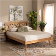 Baxton Studio Galvin Brown Finished Wood Queen Size Platform Bed