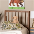 Baxton Studio Valin Ash Walnut Finished Wood Twin Size Headboard