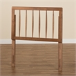 Baxton Studio Valin Ash Walnut Finished Wood Twin Size Headboard