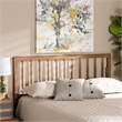 Baxton Studio Valin Ash Walnut Finished Wood Queen Size Headboard
