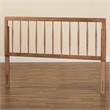 Baxton Studio Valin Ash Walnut Finished Wood Queen Size Headboard