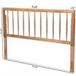 Baxton Studio Valin Ash Walnut Finished Wood King Size Headboard