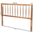 Baxton Studio Valin Ash Walnut Finished Wood King Size Headboard