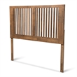 Baxton Studio Harena Ash Walnut Finished Wood Full Size Headboard