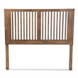 Baxton Studio Harena Ash Walnut Finished Wood Full Size Headboard