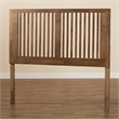 Baxton Studio Harena Ash Walnut Finished Wood Full Size Headboard