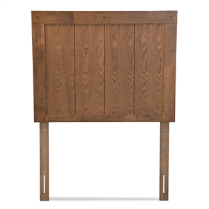 Baxton Studio Patwin Ash Walnut Finished Wood Twin Size Headboard