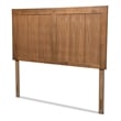 Baxton Studio Patwin Ash Walnut Finished Wood King Size Headboard