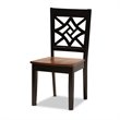 Baxton Studio Rava Brown and Brown Finished Wood 5-Piece Dining Set