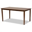 Baxton Studio Nicolette Brown Finished Wood 7-Piece Dining Set