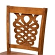 Baxton Studio Gervais Walnut Brown Finished Wood 2-Piece Counter Stool Set