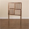 Baxton Studio Adler Ash Walnut Finished Wood Twin Size Headboard