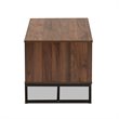 Baxton Studio Flannery Walnut Brown and Black Coffee Table
