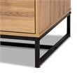 Baxton Studio Franklin Oak Brownand Black 2-Drawer Coffee Table