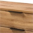 Baxton Studio Franklin 5-Drawer Engineered Wood Bedroom Chest in Oak Brown/Black